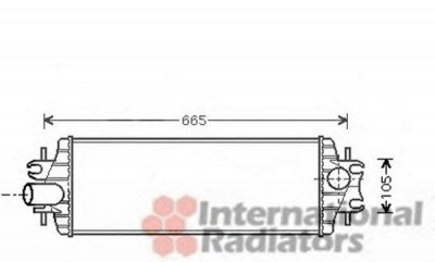 VAN WEZEL 43004358 -  Интеркулер